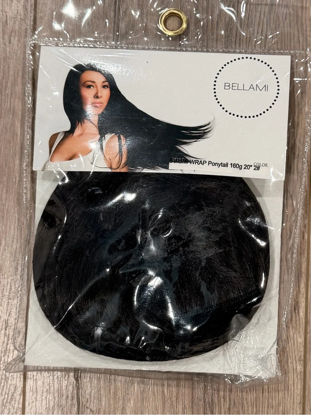 Free Comb - New Dark Brown Synthetic Ponytail Wrap 20” 160g